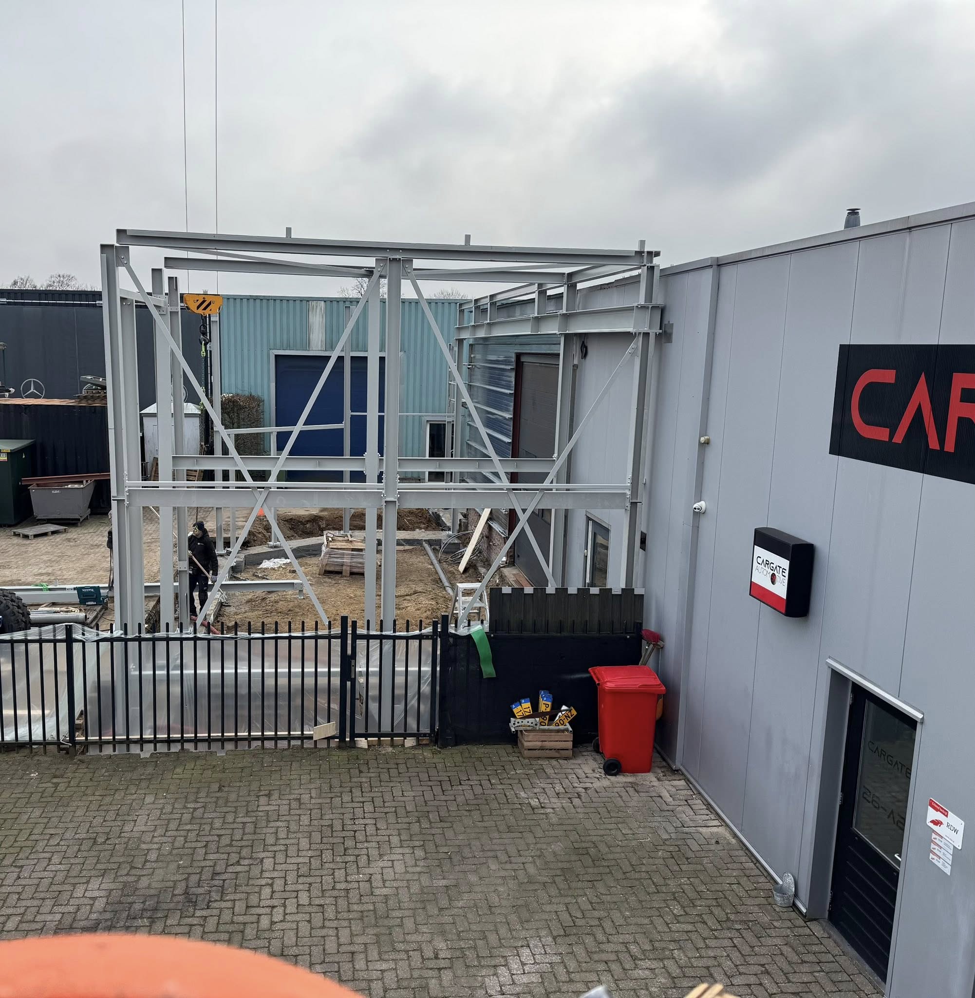 Lasser aan het werk